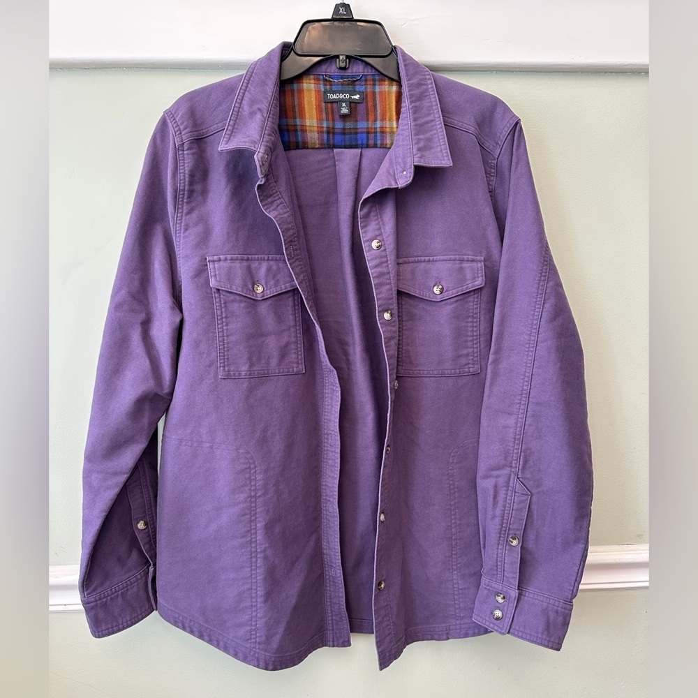 Toad&Co Womens XL Purple Jacket or Shacket